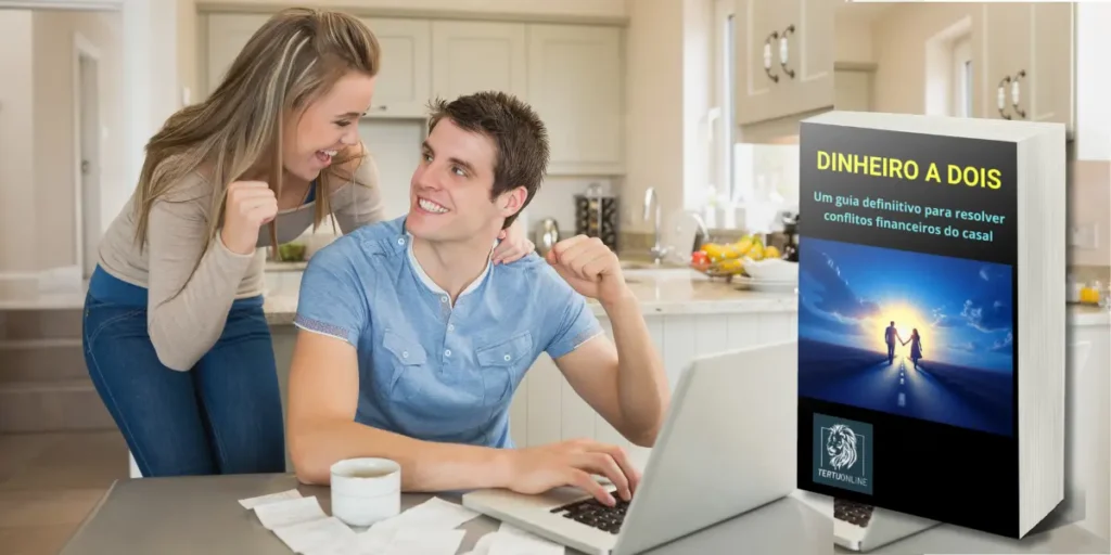 Casal feliz e comemorando os ajustes que fizeram para conquistar seus sonhos